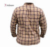 Veidemann flannel skjorte gul/brun/rød