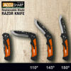 Bilde av AccuSharp Replaceable Blade Razor Knife - Orange