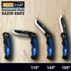 Bilde av AccuSharp Replaceable Blade Razor Knife - Blue