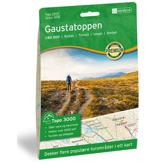 Bilde av Topo 3000 Gaustadtoppen 1:50 000